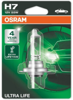 LED Крушка АВТОМОБИЛНА ЛАМПА OSRAM H7 55W 12V, PX26d