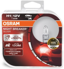 LED Крушка АВТОМОБИЛНА ЛАМПА 64150NBS H1 55W 12V P14.5S BLISTER OSRAM