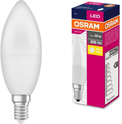 LED Крушка CLB60 806lm/827 E14 VALUE LEDVANCE