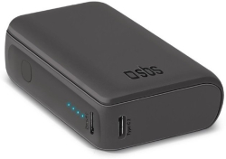 Външна батерия POWER BANK 10 000mAh,2xUSB-C,1xUSB A,10W SBS - BLACK