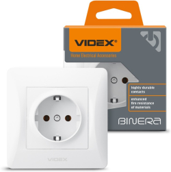 Контакт КОНТАКТ ШУКО VF-BNSK1G-W 16А BINERA VIDEX - БЯЛ