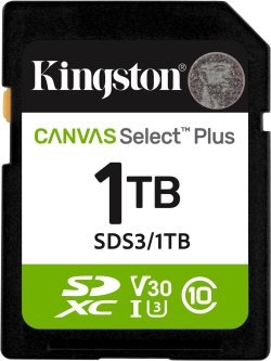 SD карта 1TB KINGST CANVAS SEL+ G3