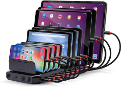 Принадлежност за смартфон LINDY LNY-73309 :: USB зарядна станция, 10 порта, 96W