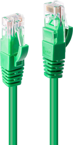 LINDY LNY-48047 :: UTP мрежов кабел, Cat. 6, зелен, 1.0 м