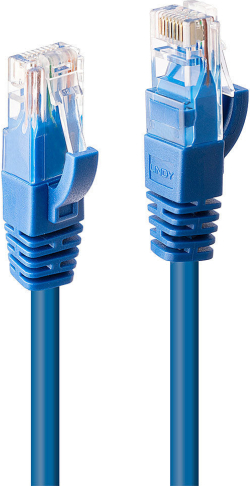 LINDY LNY-48016 :: UTP мрежов кабел, Cat. 6, син, 0.5 м
