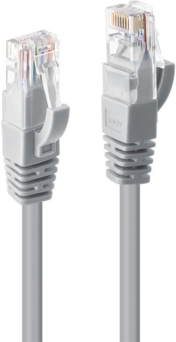 LINDY LNY-48002 :: UTP мрежов кабел, Cat. 6, сив, 1.0 м
