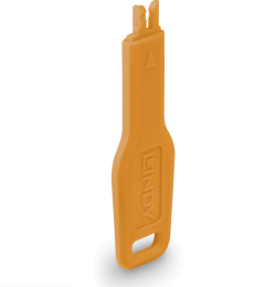 Продукт LINDY LNY-47896 :: RJ-45 порт блокер, само ключ, оранжев