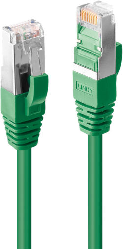 LINDY LNY-47680 :: SFTP мрежов кабел, Cat. 6A, зелен, 3.0 м