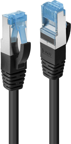 LINDY LNY-47175 :: SFTP мрежов кабел, Cat. 7, Cat. 6A, черен, 0.3 м