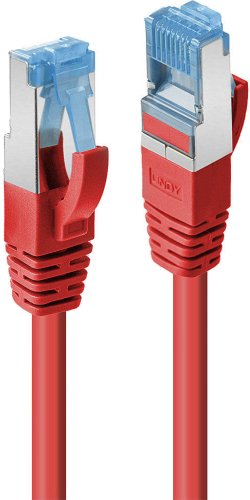 LINDY LNY-47160 :: SFTP мрежов кабел, Cat. 7, Cat. 6A, червен, 0.3 м