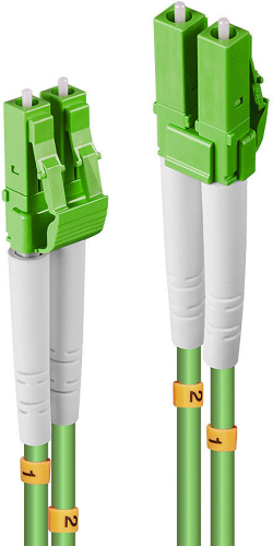 Оптична пач корда LINDY LNY-46310 :: Оптичен мрежов кабел, LC-LC, 50-125µm, OM5, 1.0 м