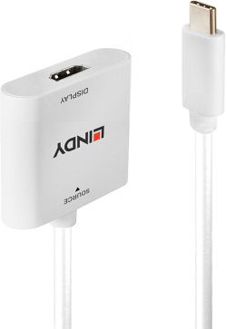 Кабел/адаптер LINDY LNY-43339 :: USB Type C към HDMI® 4K60 конвертор
