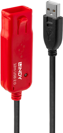 LINDY LNY-42782 :: USB 2.0 активен удължителен кабел, 12.0 м