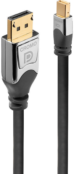 LINDY LNY-36310 :: DisplayPort кабел, DisplayPort Mini към DisplayPort, M-M, сив, 0.5 м