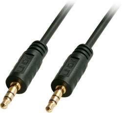 LINDY LNY-35642 :: Аудио кабел, 3.5 мм, M-M, черен, 2.0 м