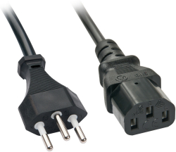 LINDY LNY-30419 :: Захранващ кабел, CH към C13, 5.0 м