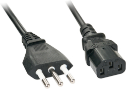  LINDY LNY-30414 :: Захранващ кабел, IT към C13, 3.0 м