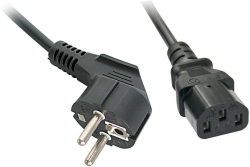 LINDY LNY-30336 :: Захранващ кабел, Schuko към C13, черен, 3.0 м