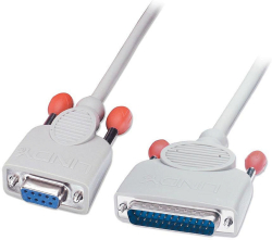 LINDY LNY-30293 :: Кабел за сериен принтер, за Diablo, Epson, Fujitsu, Juki, OKI Microline, DB9 F - DB25 M, 2.0 м