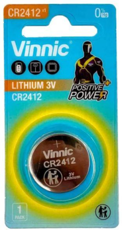Бутонна батерия литиева 3V CR2412  VINNIC
