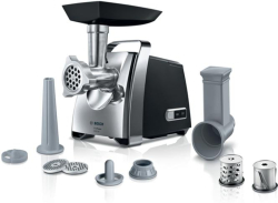 месомелачка Bosch ProPower MFW67440, 2000W, реверс, приставки, черен/хром