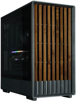 Zalman кутия Case mATX - P10 NAMU BLACK - Wood, USB-C