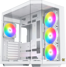 Xigmatek кутия Case EATX - Cubi II Arctic - 7 ARGB Fans