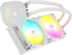  Corsair NAUTILUS 240 ARGB White, 240mm Radiator, Liquid CPU Cooler