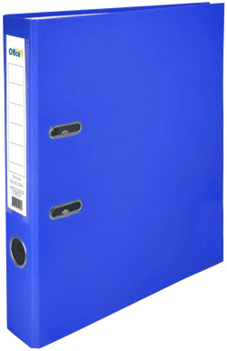 Office 1 Класьор, 5 cm, PP, несглобен, син, 50 броя