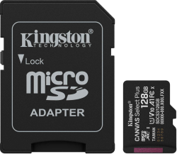 Kingston 128GB microSDXC Canvas Select Plus Gen3 150MB-s A1 Card + Adapter