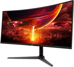 Монитор Acer Nitro XZ342CUV3bmiiphx, 34'' WQHD (3440x1440) VA, 2xHDMI, DP, Energy Class F, Black