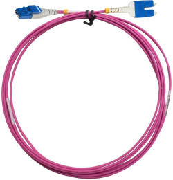  Conneu LC-SC Uniboot Cord, OM4 Violet 2 mm, 1 m