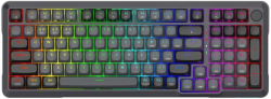 Геймърска жична и безжична механична клавиатура Redragon Bragi Pro Bluetooth K688GB-RGB-PRO - черно-сиво