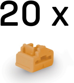 LINDY LNY-47898 :: RJ-45 порт блокер, 20 блокера, оранжеви