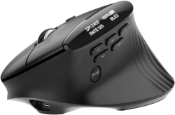 Мишка Acer Smart Fit Wireless Mouse, RF 2.4 GHz dongle, Bluetooth 5.0, Wired , 10 Buttons, DPI 8000, 90g , Black with RGB strip