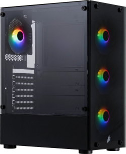 1stPlayer Кутия Case ATX - Fire Dancing V2-A RGB v2 - 4 fans included
