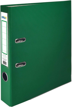 Office 1 Класьор, 5 cm, PP, с метален кант, несглобен, зелен, 50 броя