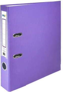 Office 1 Класьор, 5 cm, PP, с метален кант, несглобен, лилав, 50 броя