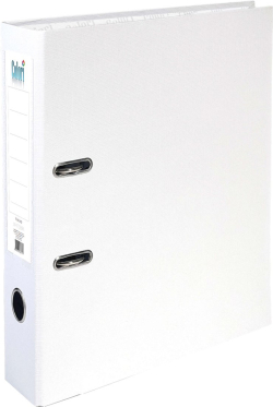 Colori Класьор, 8 cm, PP, несглобен, бял, 50 броя