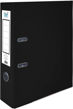 Colori Класьор, 8 cm, PP, с метален кант, несглобен, черен, 50 броя
