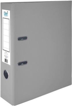 Colori Класьор, 8 cm, PP, с метален кант, несглобен, сив, 50 броя