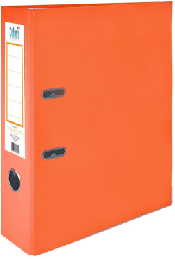 Colori Класьор, 8 cm, PP, с метален кант, несглобен, оранжев, 50 броя