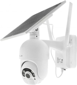  Tellur Wi-Fi Smart соларна външна камера, P&T, PIR, FHD, бяла