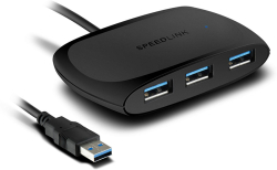 USB хъб Speedlink SNAPPY, 4 порта, USB 3.0