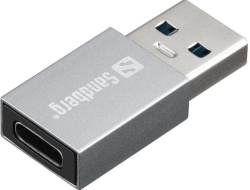 АДАПТЕР SANDBERG USB-A to USB-C - Grey - PN 136-46