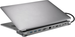 ХЪБ SANDBERG USB-C 10-in-1 - Gray - PN 136-31