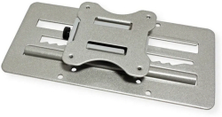 Стойка за монитор ROLINE 17.03.1101, вертикална VESA регулираща плоча, 75x75 - 100x100мм, 8кг,15 см мобилност, сив