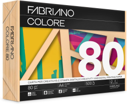 Хартия за принтер Fabriano Копирна хартия Colore, A4, 80 g-m2, кайсия, 500 листа