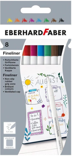 Eberhard Faber Тънкописец, 0.4 mm, 8 цвята