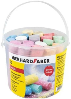  Eberhard Faber Тебешири, блестящи, 8 цвята, 20 броя